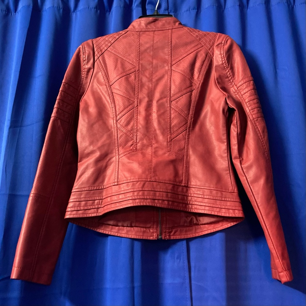 Red Leather Jacket ❤️ - Picture 2 of 3